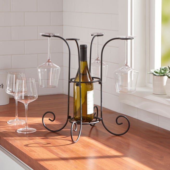 Wine Bottle & Glass Holder image number null