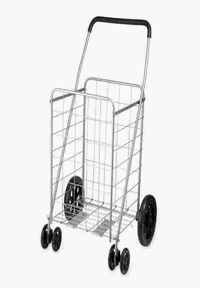 Chrome 4-Wheel Folding Utility Cart image number 2