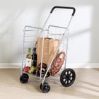 Chrome 4-Wheel Folding Utility Cart image number null