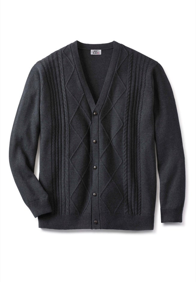 Shoreman&rsquo;s Cardigan Cable Knit Sweater image number 2