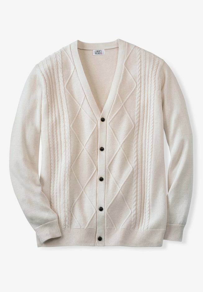 Shoreman’s Cardigan Cable Knit Sweater image number 0