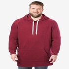 Fleece longer-length pullover hoodie image number null