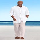 Gauze Mandarin Collar Shirt image number null