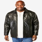 Embossed leather jacket image number null