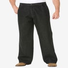 Side-Elastic Wide Leg 5-Pocket Jeans image number null