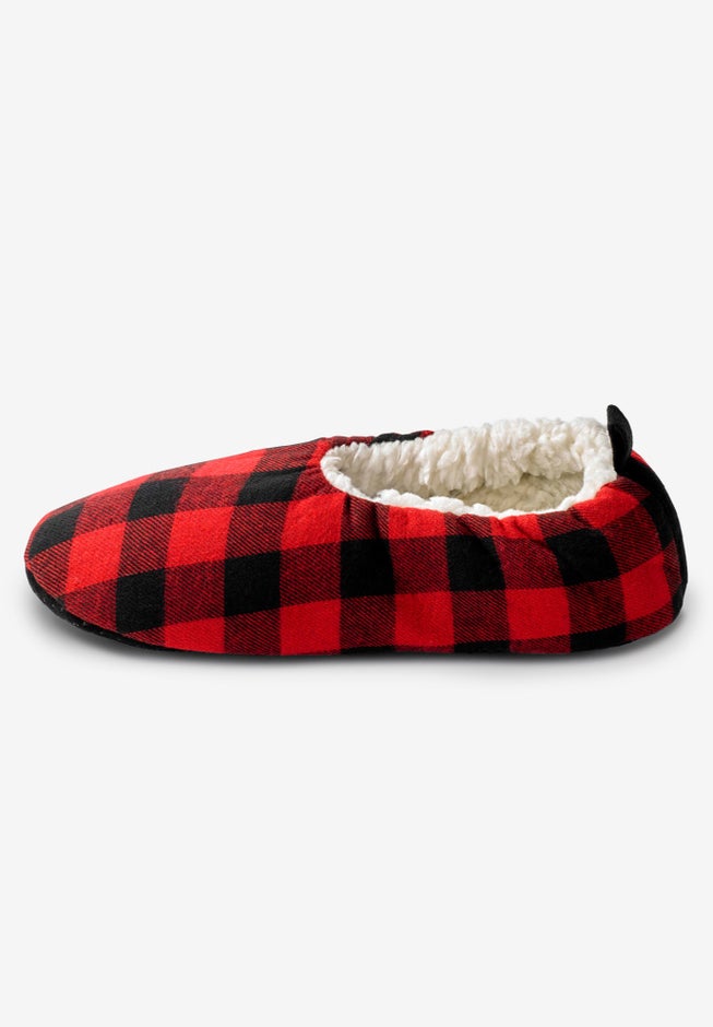 Sherpa lined sock slipper image number 2