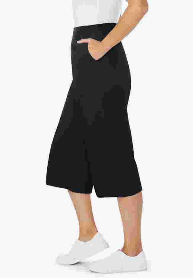 Elastic-Waist Knit Capri Pant image number 2