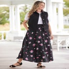 Stretch Denim Vest image number null