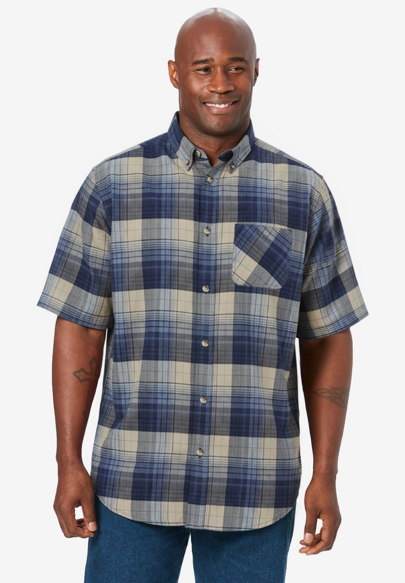  Short Sleeve Flannel Shirt image number 1