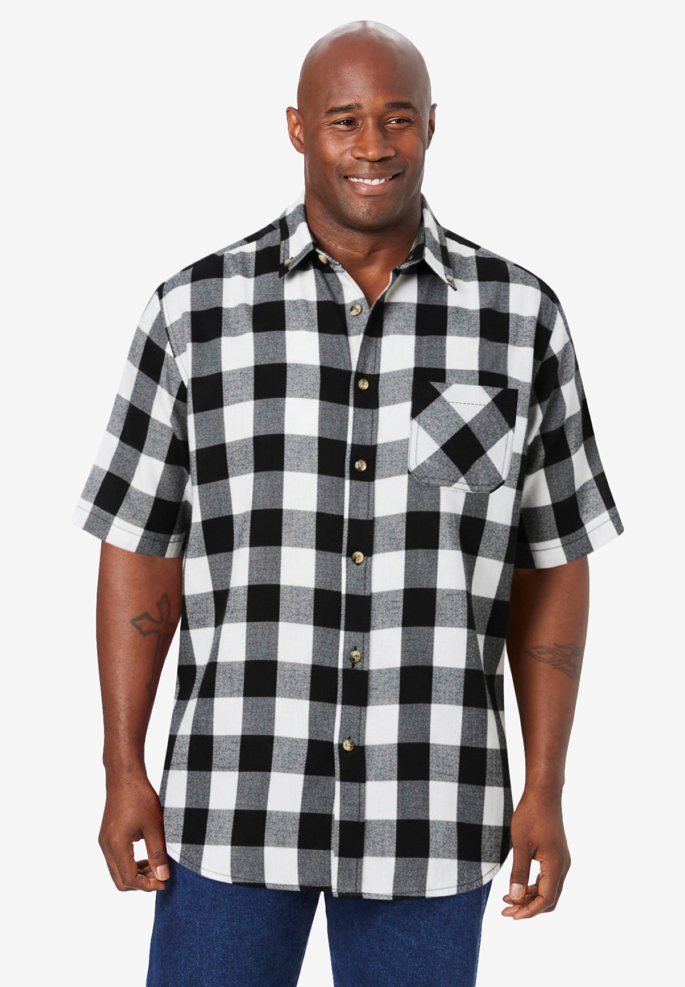  Short Sleeve Flannel Shirt image number 0