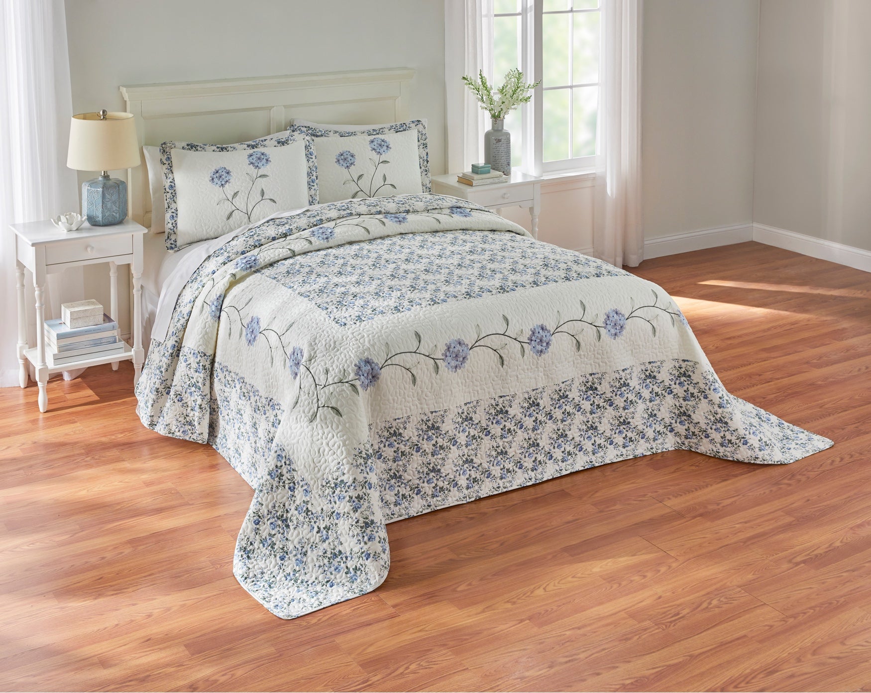 Margaret Embroidered Bedspread image number 1
