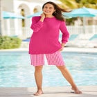 Long-Sleeve Crewneck Soft Waffle Knit Thermal Shirt image number null