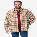 Fleece-Lined Flannel Shirt Jacket image number null