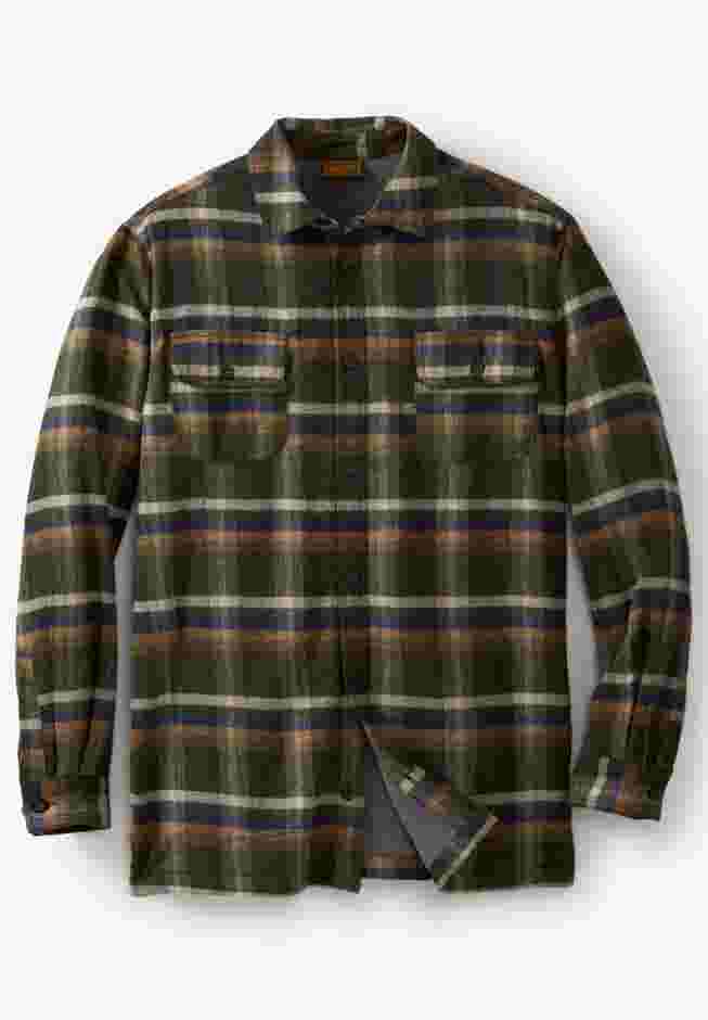 Fleece-Lined Flannel Shirt Jacket image number 0
