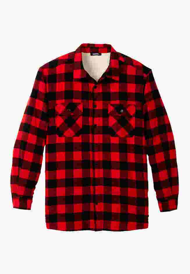 Fleece Sherpa Shirt Jacket image number 0