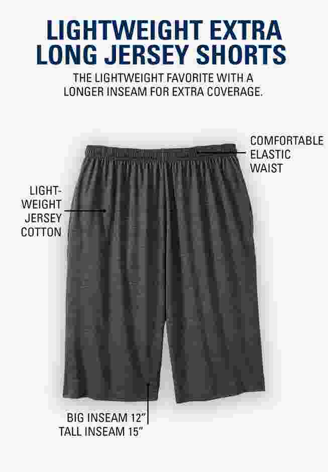 Lightweight Extra Long Jersey Shorts image number 1