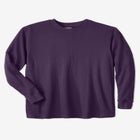 Waffle-Knit Thermal Crewneck Tee image number null