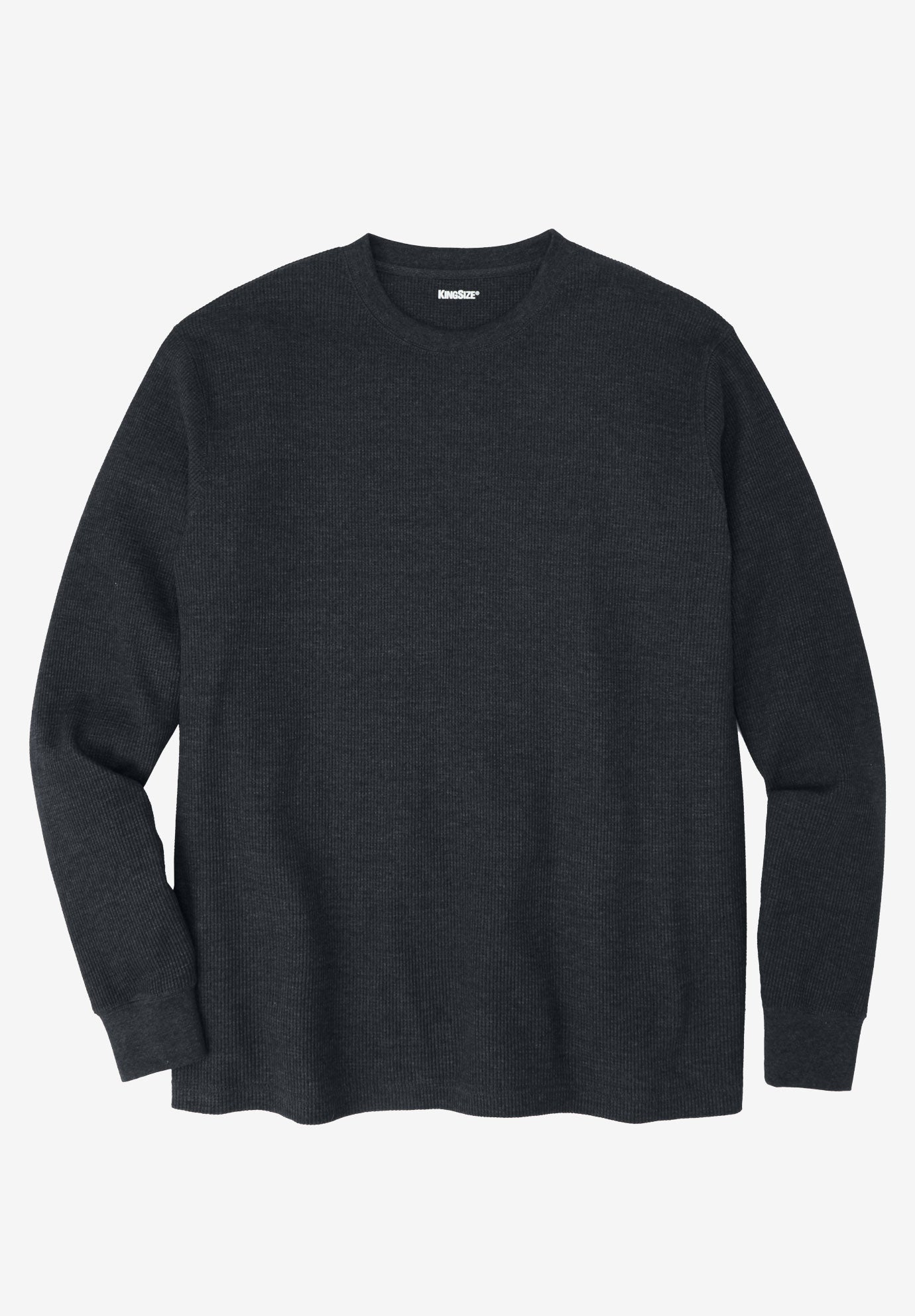 Waffle-Knit Thermal Crewneck Tee image number 0
