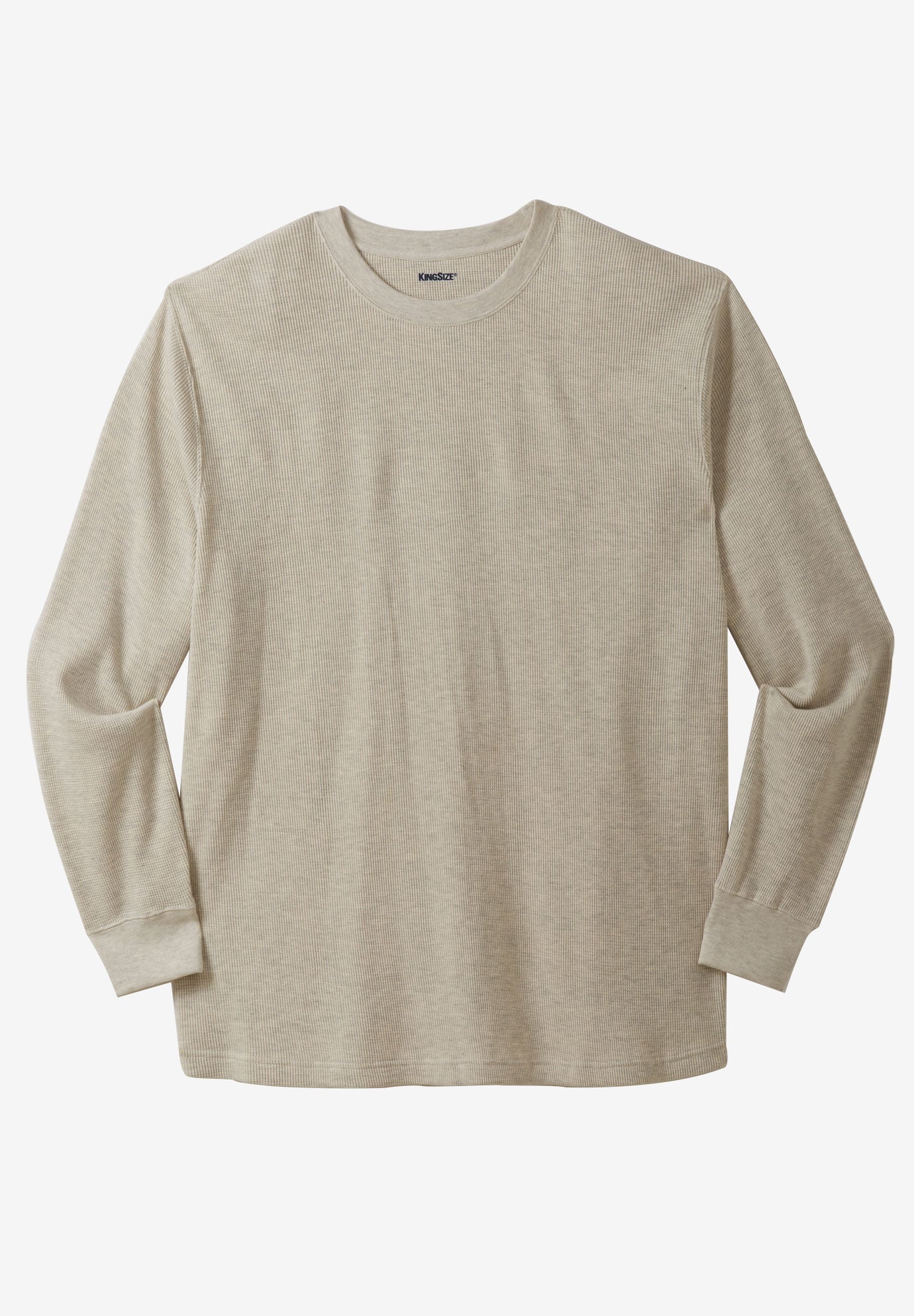 Waffle-Knit Thermal Crewneck Tee image number 0