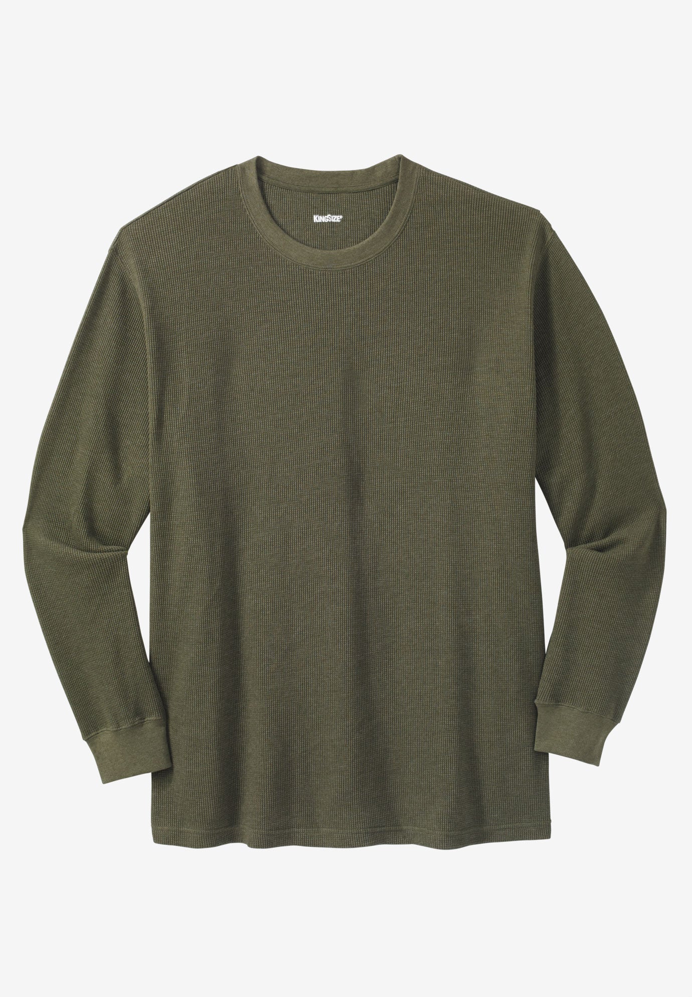 Waffle-Knit Thermal Crewneck Tee image number 0