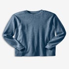 Waffle-Knit Thermal Crewneck Tee image number null