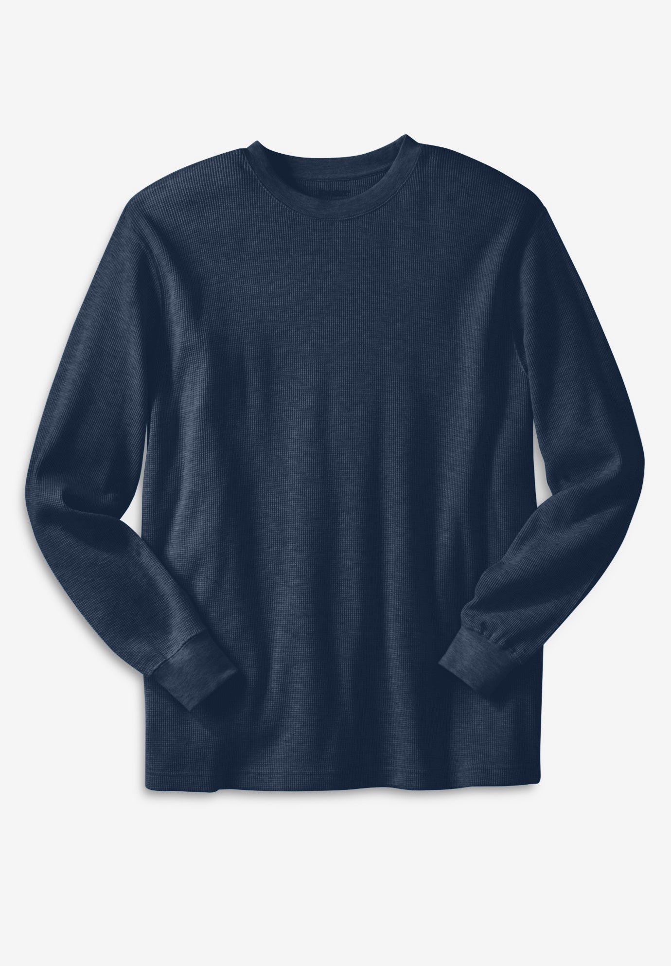 Waffle-Knit Thermal Crewneck Tee image number 0