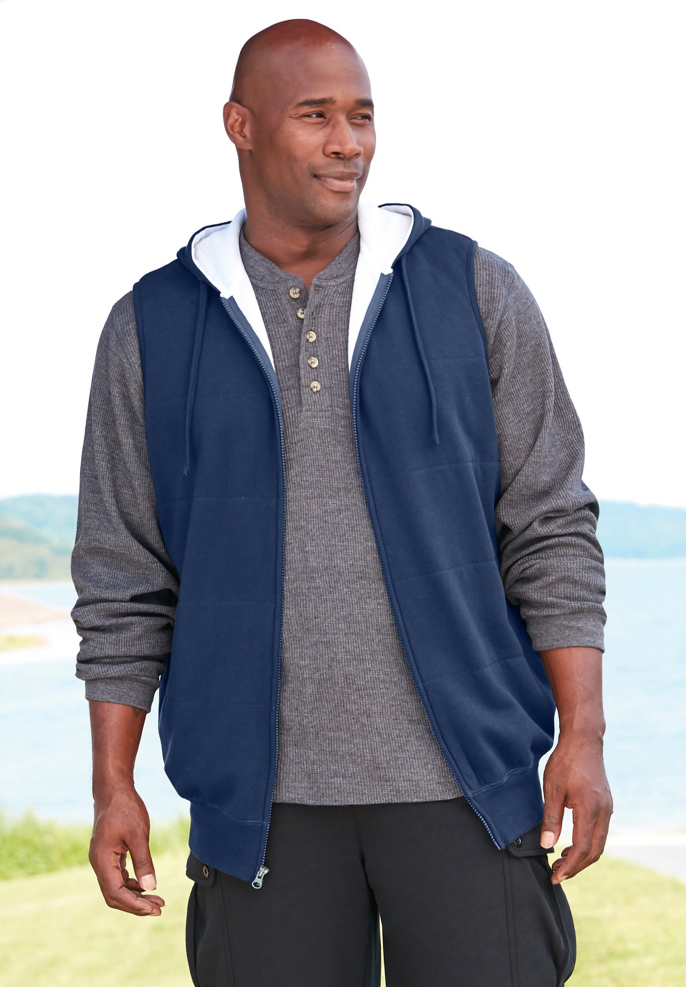 Thermal-Lined Fleece Vest image number 1