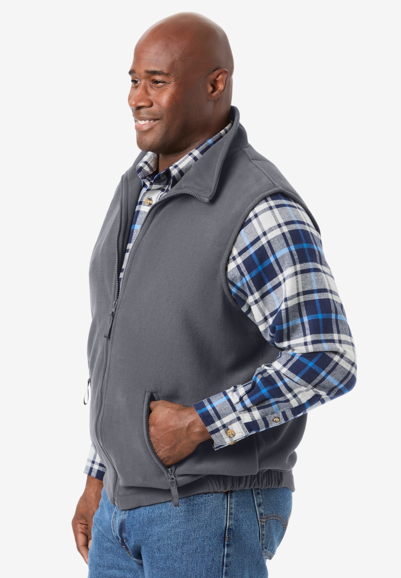 Explorer Plush Fleece Zip Vest image number 2