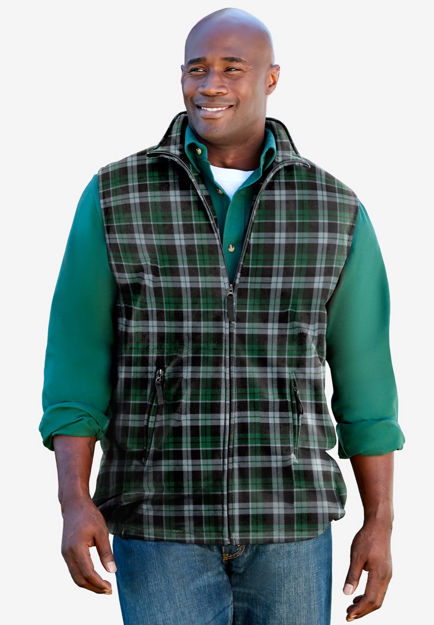 Explorer Plush Fleece Zip Vest image number 0