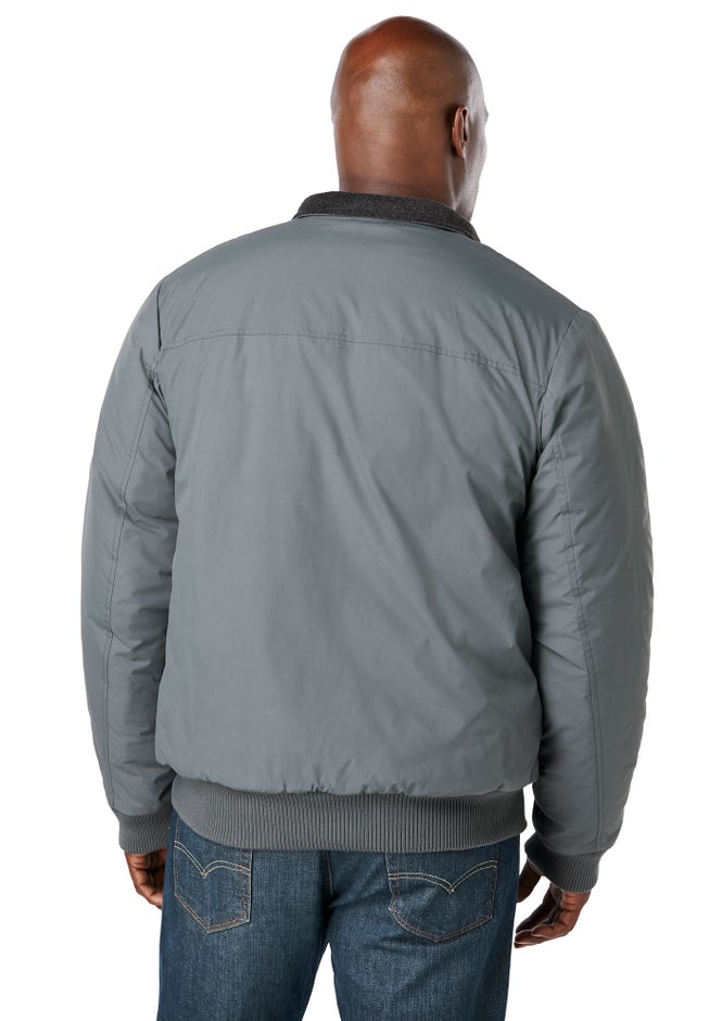 Fleece-Lined Bomber Jacket image number 4