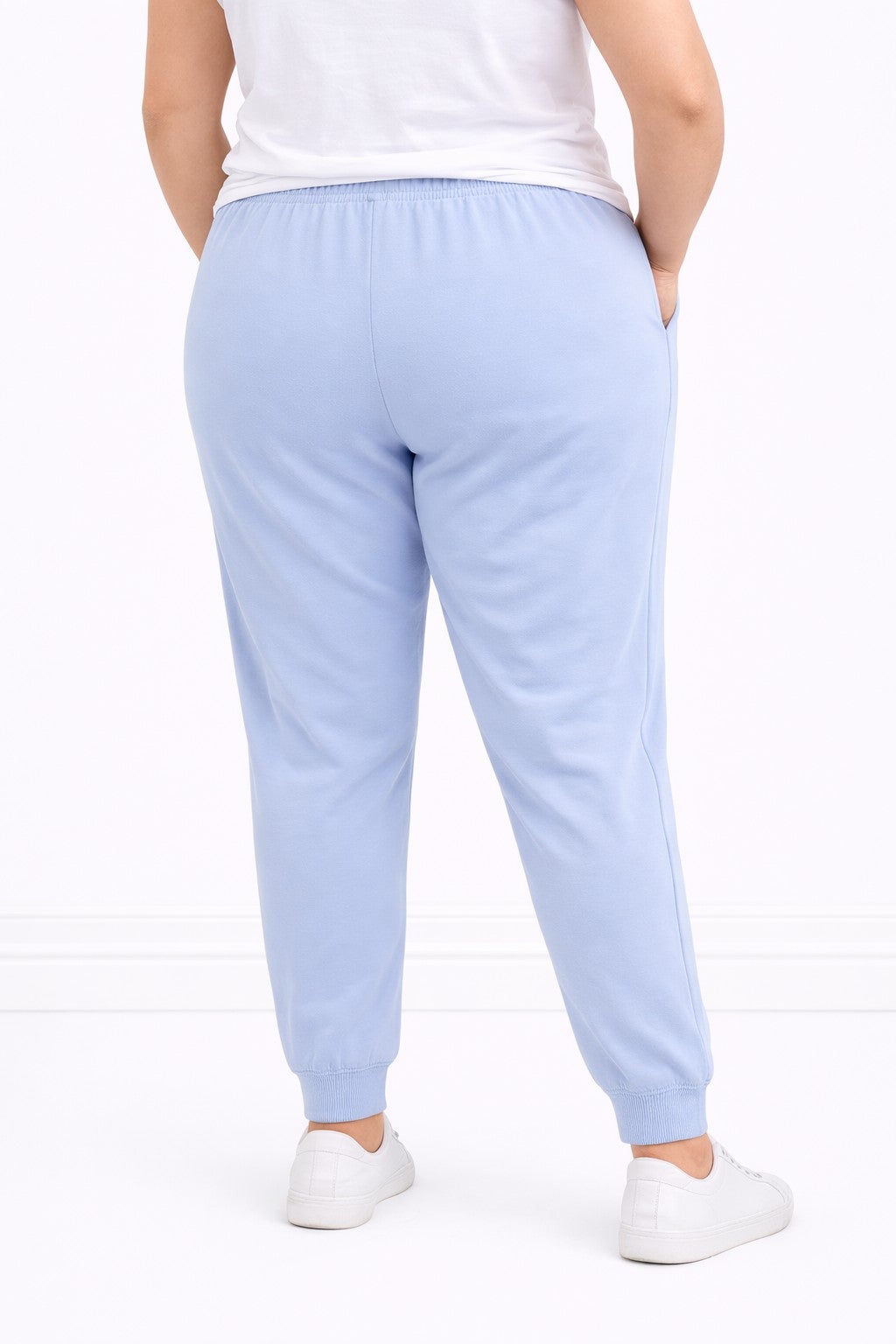 French Terry Drawstring Elastic Waistband Jogger image number 1