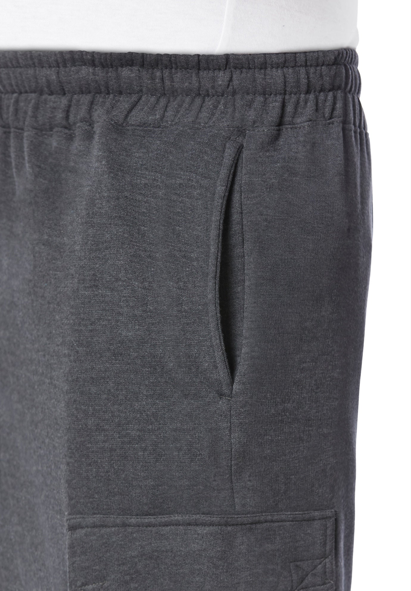 10" Fleece Cargo Shorts image number 3