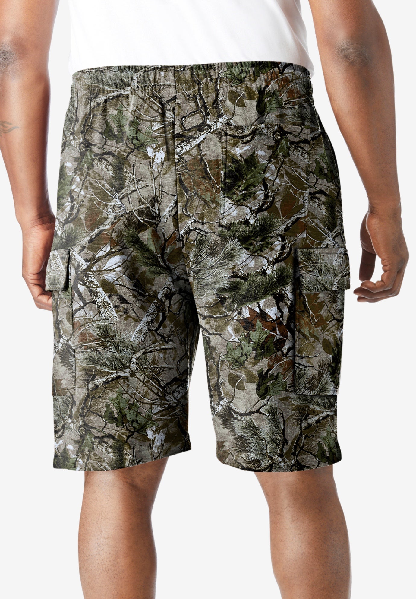 10" Fleece Cargo Shorts image number 2