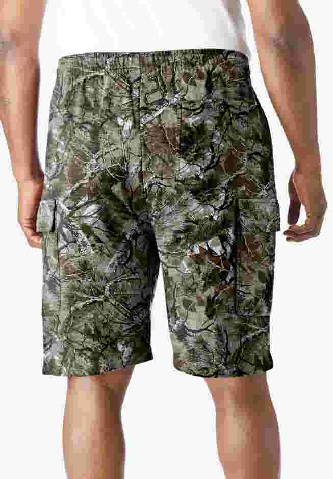 10" Fleece Cargo Shorts image number 1