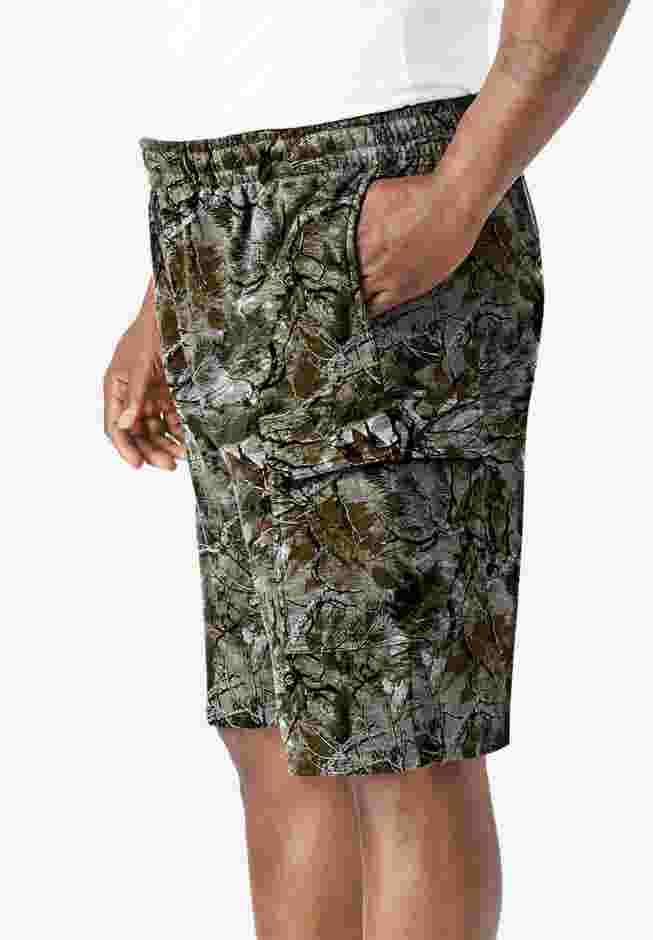 10" Fleece Cargo Shorts image number 2