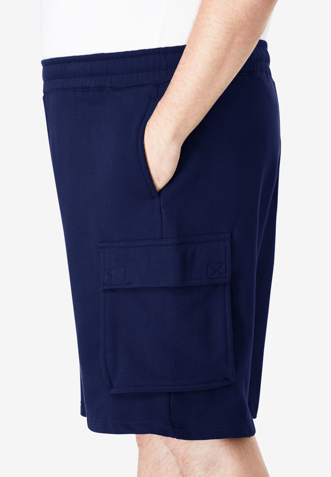 10" Fleece Cargo Shorts image number 1