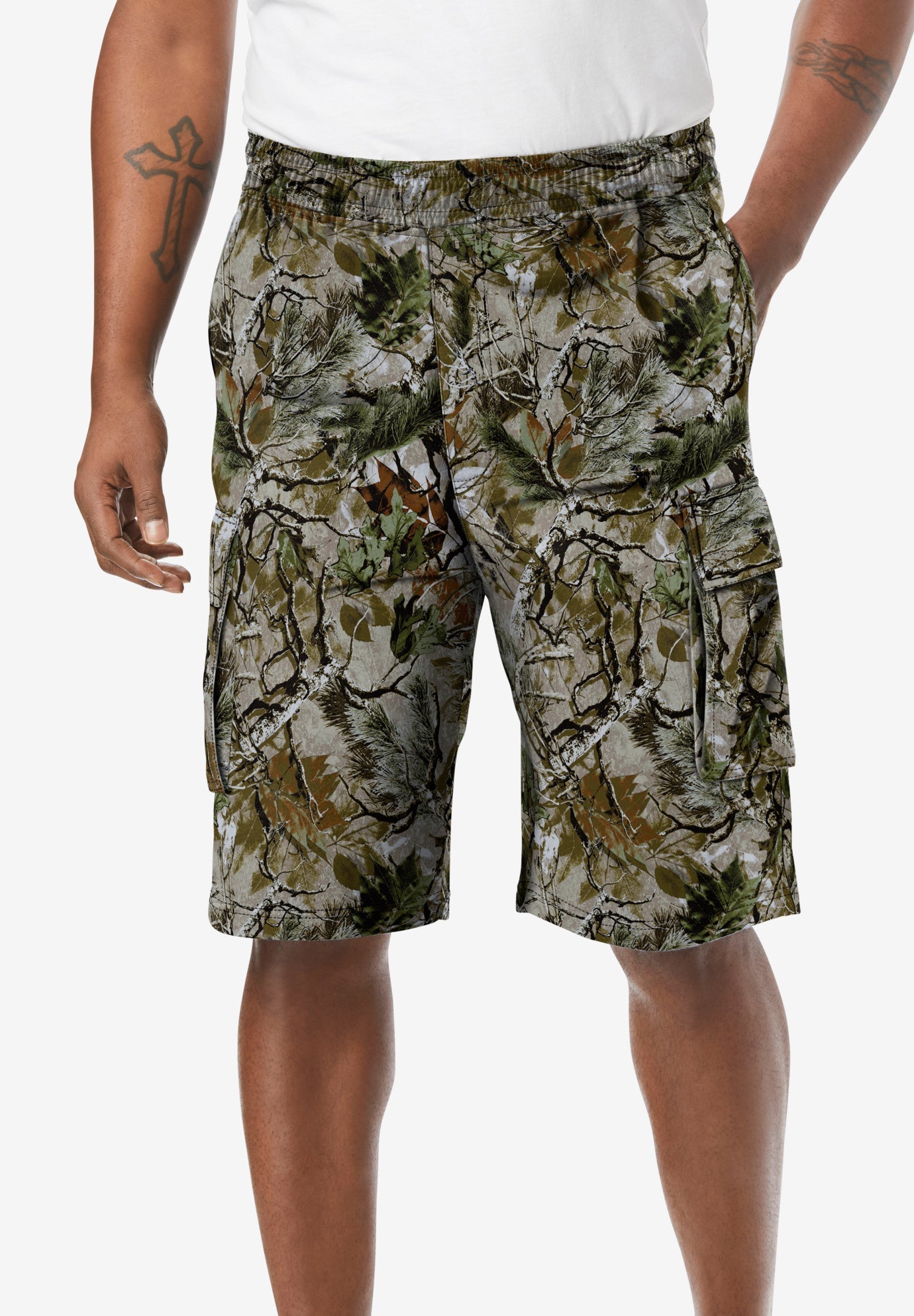 10" Fleece Cargo Shorts image number 0