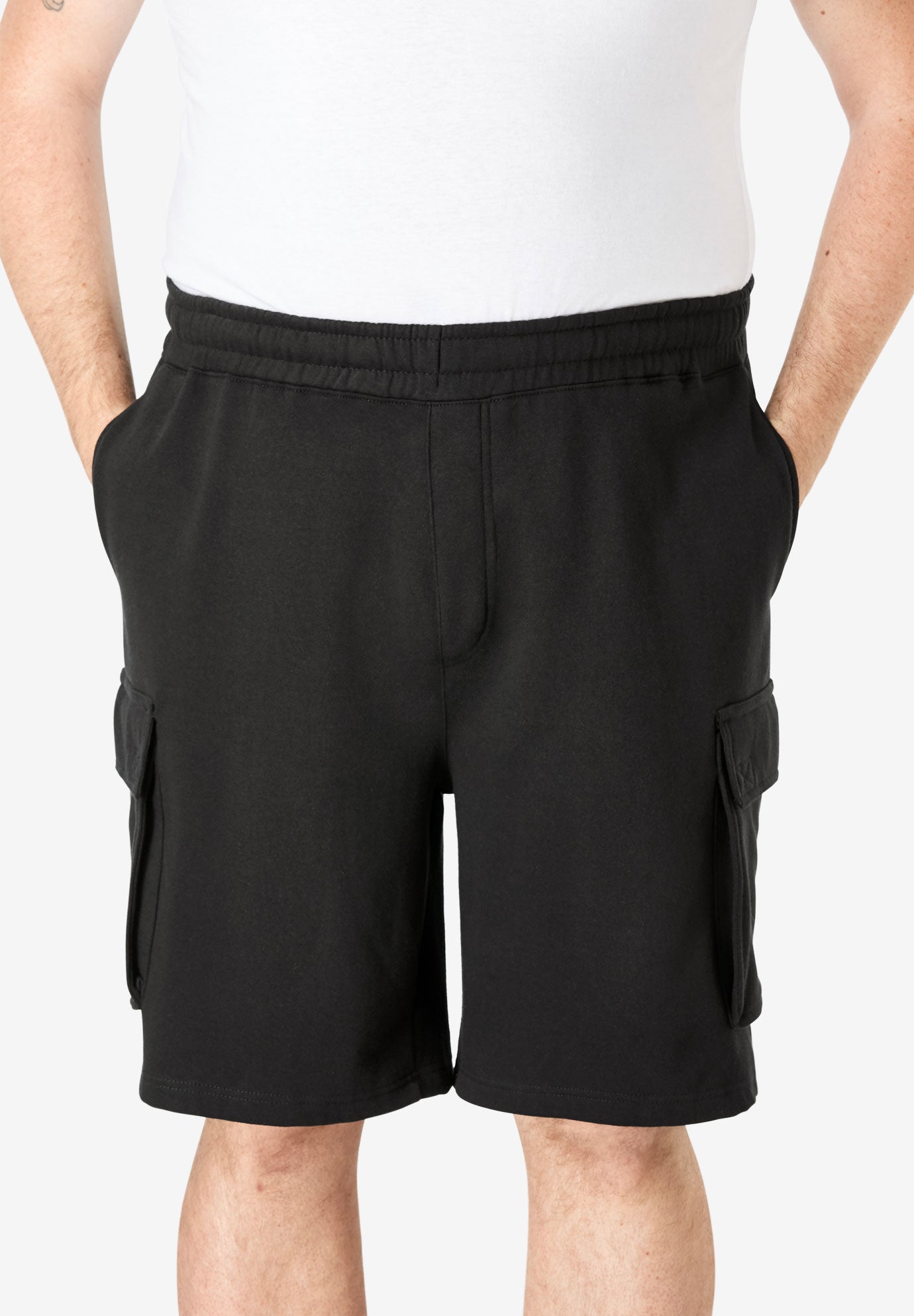 10" Fleece Cargo Shorts image number 0