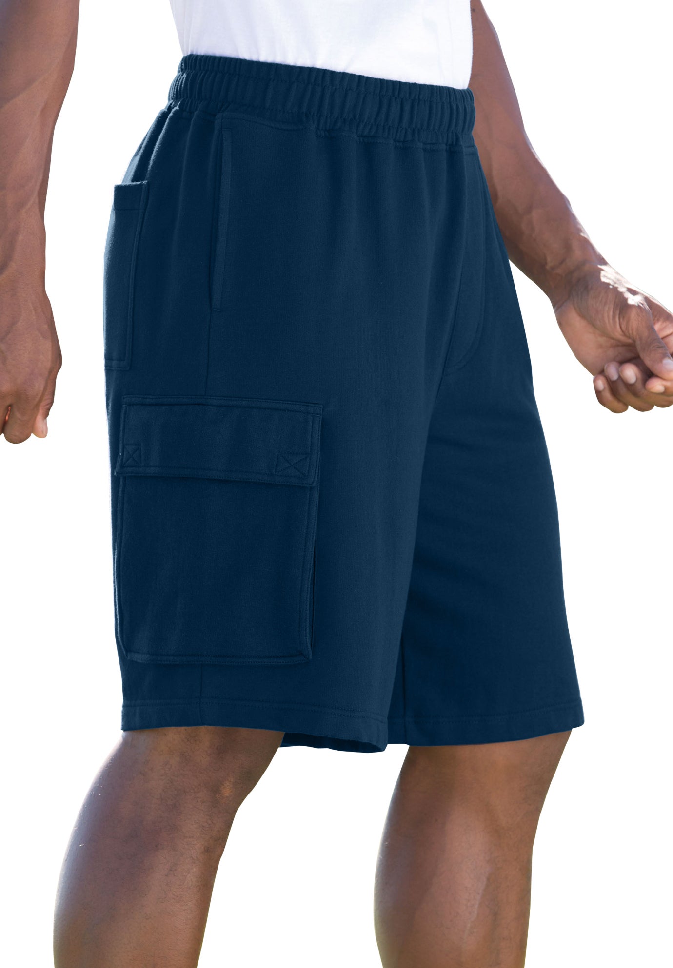 10" Fleece Cargo Shorts image number 0