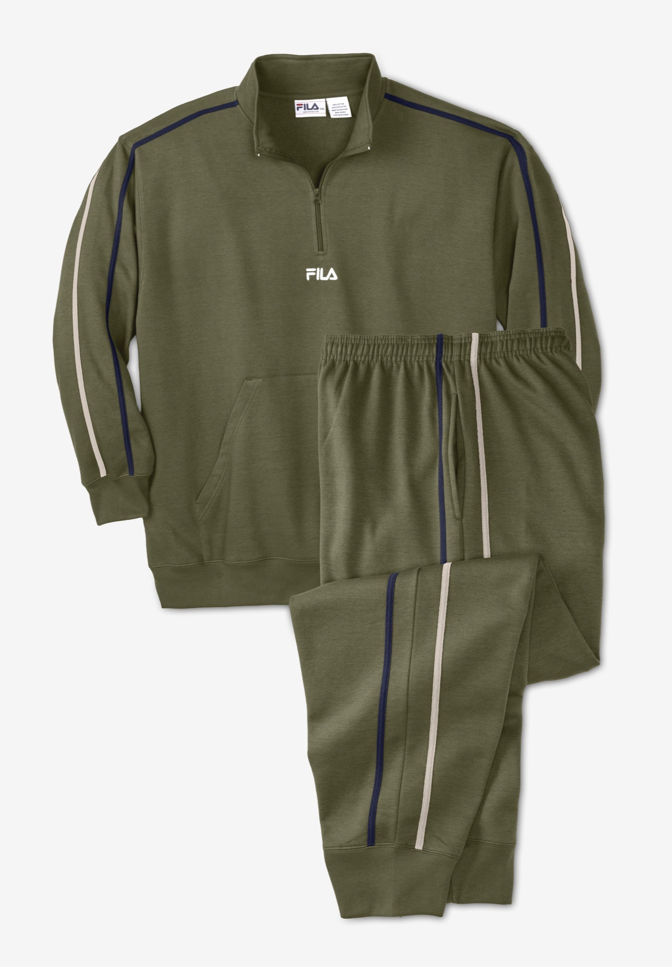 FILA&reg; Fleece 1/4 Zip Tracksuit image number 3
