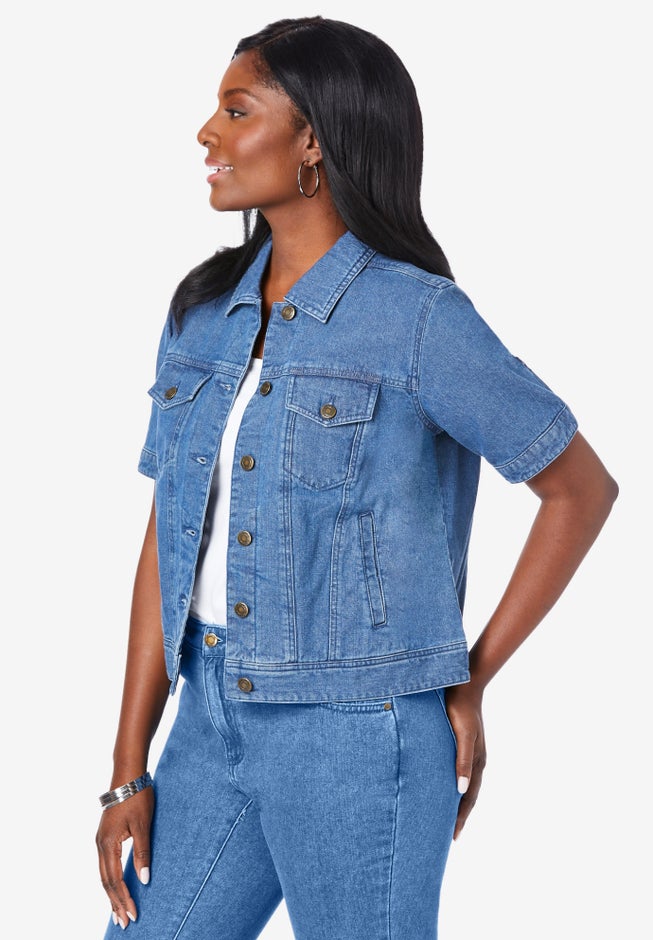 Short Sleeve Denim Jacket image number 3