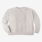 Crewneck Cable Knit Sweater image number null