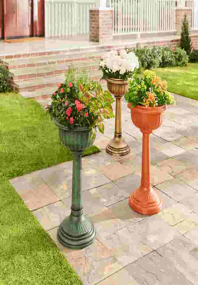 27" Tall Column Urn Planter image number 0