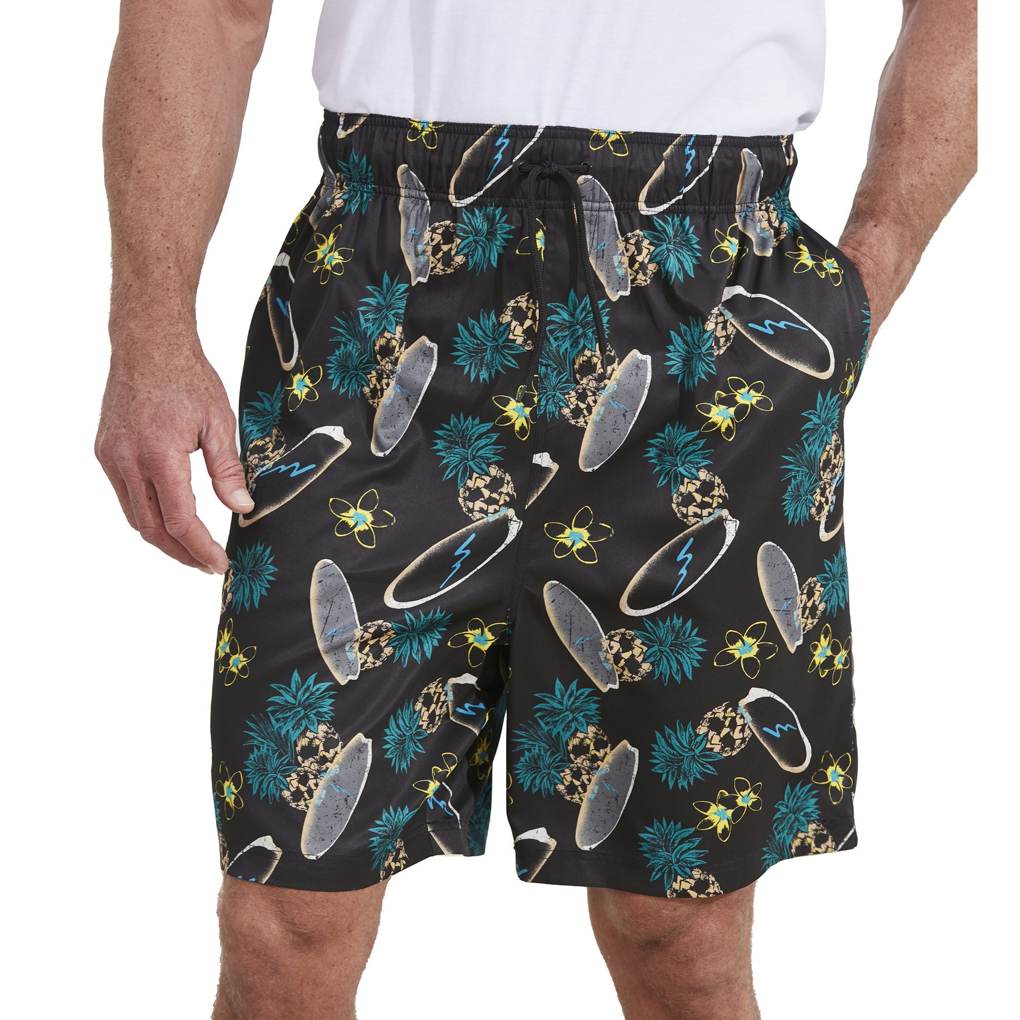 Basic 8" 4-way Flex Swim Trunk image number 1