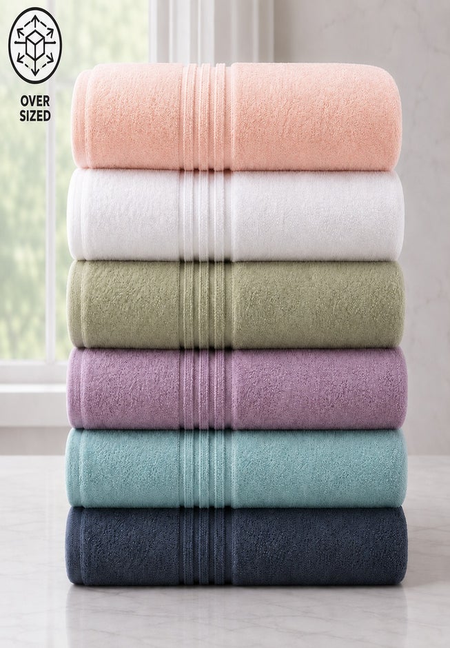Zero Twist 100% Cotton Oversized Bath Sheet image number 1