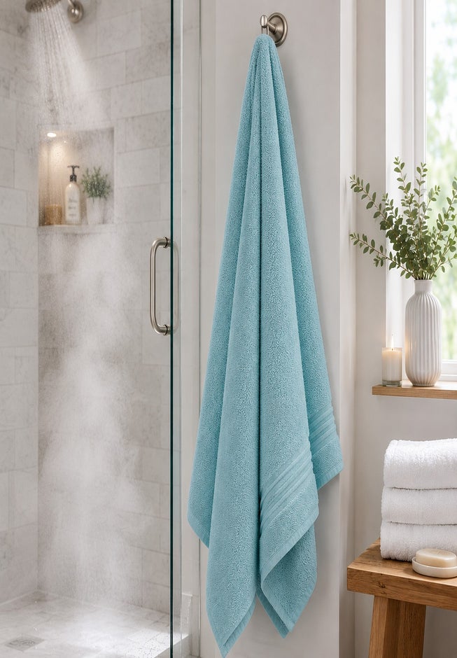 Zero Twist 100% Cotton Oversized Bath Sheet image number 4