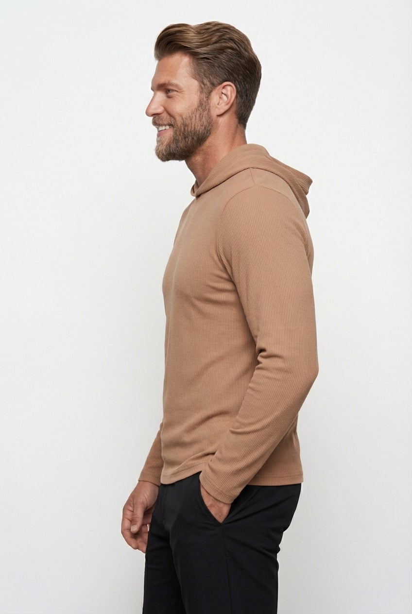 Ribbed Hoodie image number 3