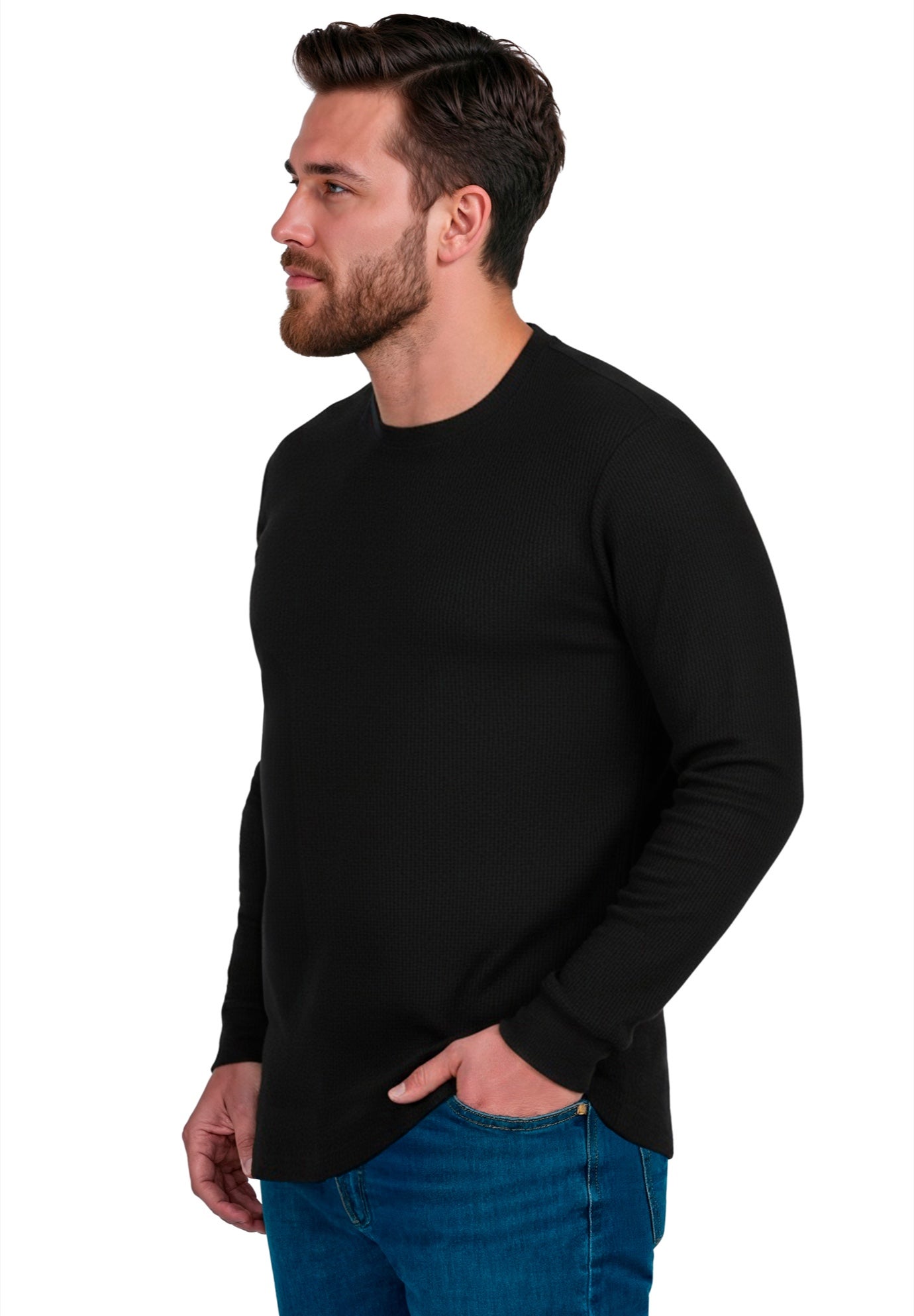 Long Sleeve Ribbed Crewneck image number 1