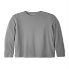 Long Sleeve Ribbed Crewneck image number null