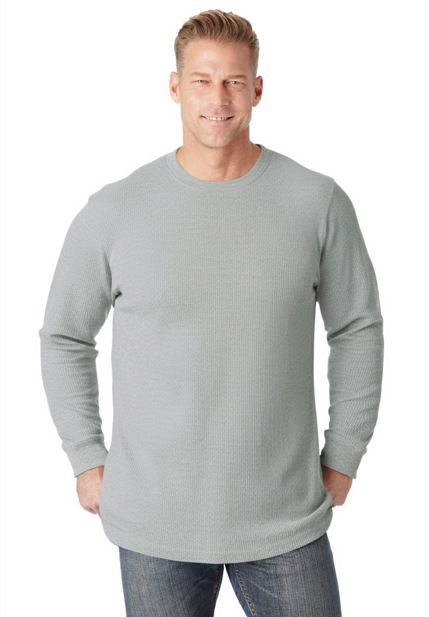 Long Sleeve Ribbed Crewneck image number 1